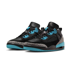 NIKE Jordan Spizike Low Men's Trainers Sneakers, Black Wolf Grey Gamma Blue, 12 US