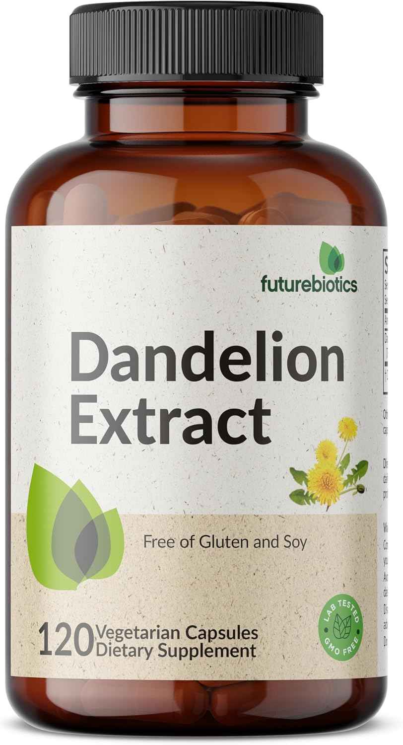 Futurebiotics Dandelion Extract Traditional Diuretic Herb, Non-GMO, 120 Vegetarian Capsules