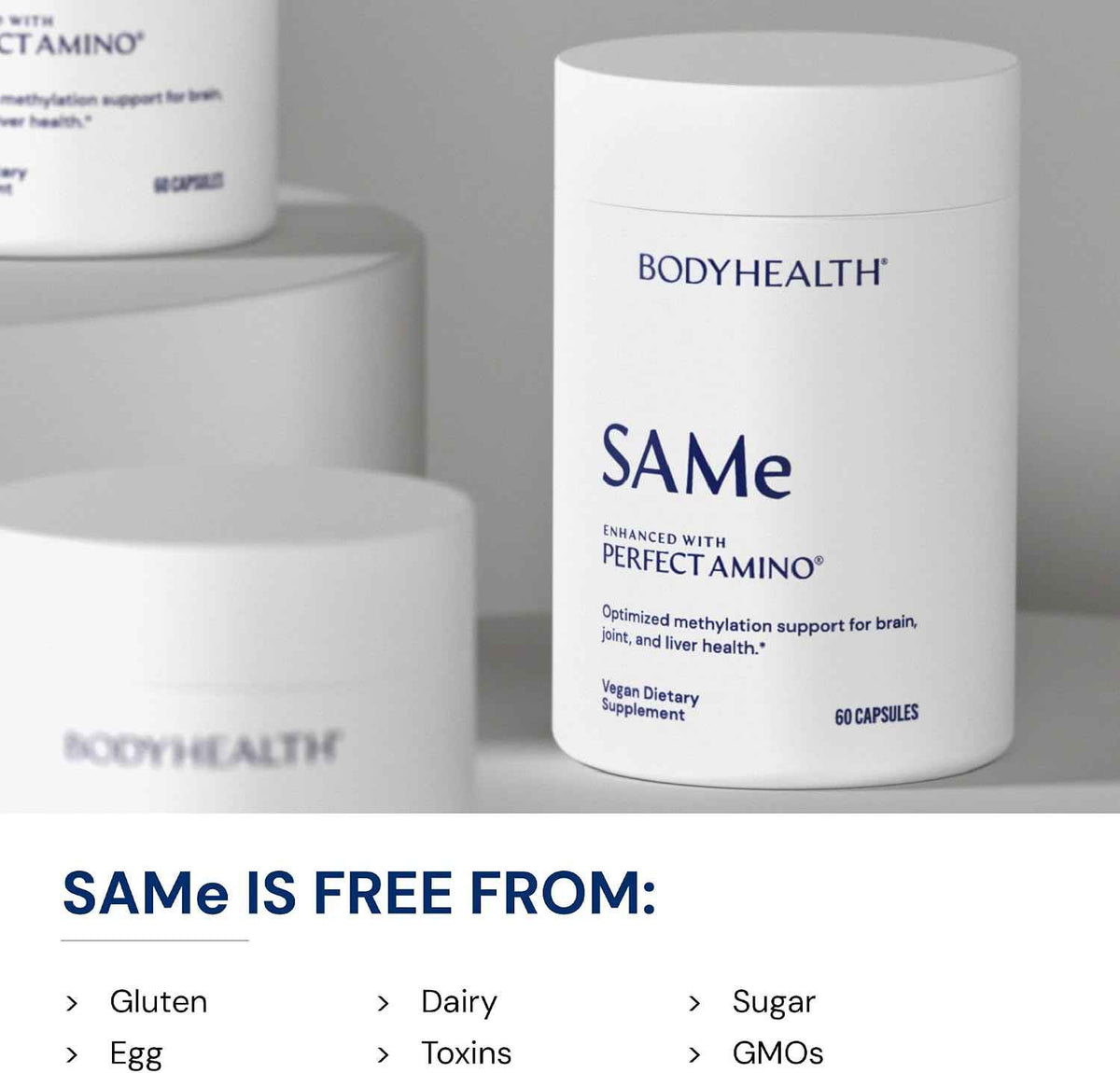 BodyHealth Same 400mg - Optimized Methylation Support for Brain, Joint, Cartilage and Liver Health* - 60 Capsules