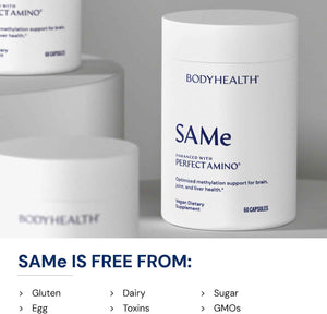 BodyHealth Same 400mg - Optimized Methylation Support for Brain, Joint, Cartilage and Liver Health* - 60 Capsules