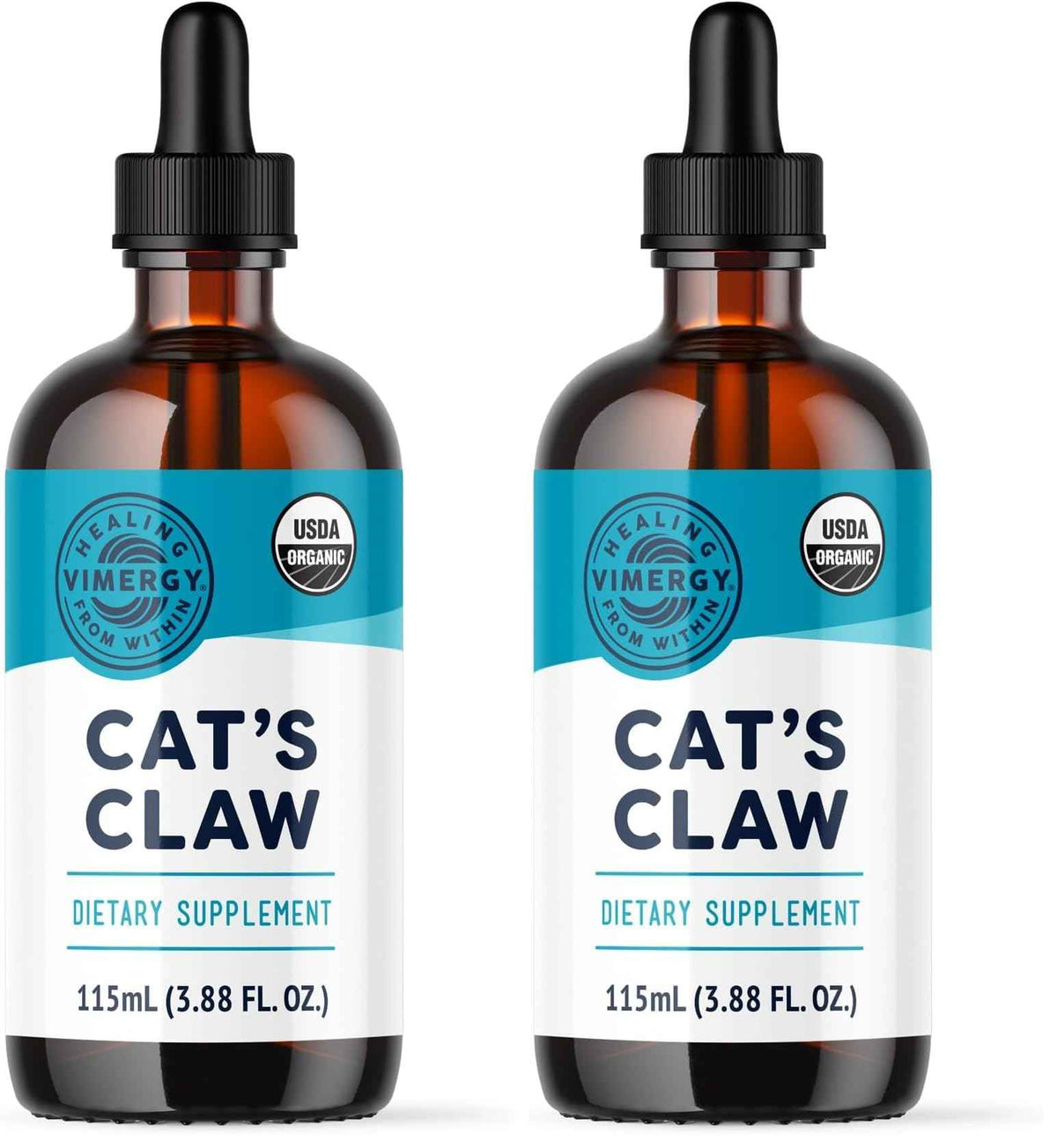 Vimergy USDA Organic Cat’s Claw Liquid – Provides Antioxidant Support* – Benefits The Immune System* – Vegan, Gluten-Free, Non-GMO – 57 Servings (115 mL)