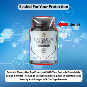 SMSHEALTHPRODUCTS.com Magnesium Complex | 470mg of Magnesium Glycinate, Malate, & Citrate for Muscles, Nerves, & Energy | High Absorption | Vegan, Non-GMO | 120 Capsules SMSHEALTHPRODUCTS.com buy supplements Au