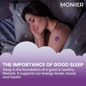 MONIER Sleep Patches for Adults Extra Strength | Easy-to-Apply Sleep Patch | With Melatonin & Valerian, Relax & Wake Up Refreshed, Long-Lasting Night Comfort For Men & Women, 60 Patches