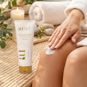 Aulief Gold Natural Pain Relief Cream – Organic Herbal Lotion for Arthritis, Joint Pain & Sore Muscles, Neck, Knee & Back Aches, Premium Organic Natural Pain Reliever, 3.2 Oz Tube AuliefBuy Supplements Australia