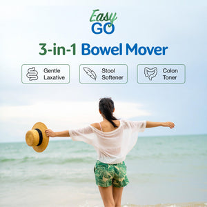 Simply Herbs Easy Go Bowel Mover - Adult Cleansing Supplement for Colon Health Support - Bowel Movement Aid - Stool Softener - Daily-Use Laxative - Plant-Based Ingredients - Vegan - 50 Count Dr. Schulze'sBuy Supplements Australia
