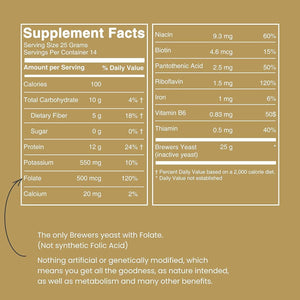 Supplement Product​Brewers Yeast Flakes for Lactation Cookies, Breastfeeding Supplement to Boost Mother's Milk (1 Pack) - Non Fortified, Unsweetened - Kosher, Gluten Free, Non GMO, Vegan, Plant Based Protein Powder - Zenith WellnessUSA
