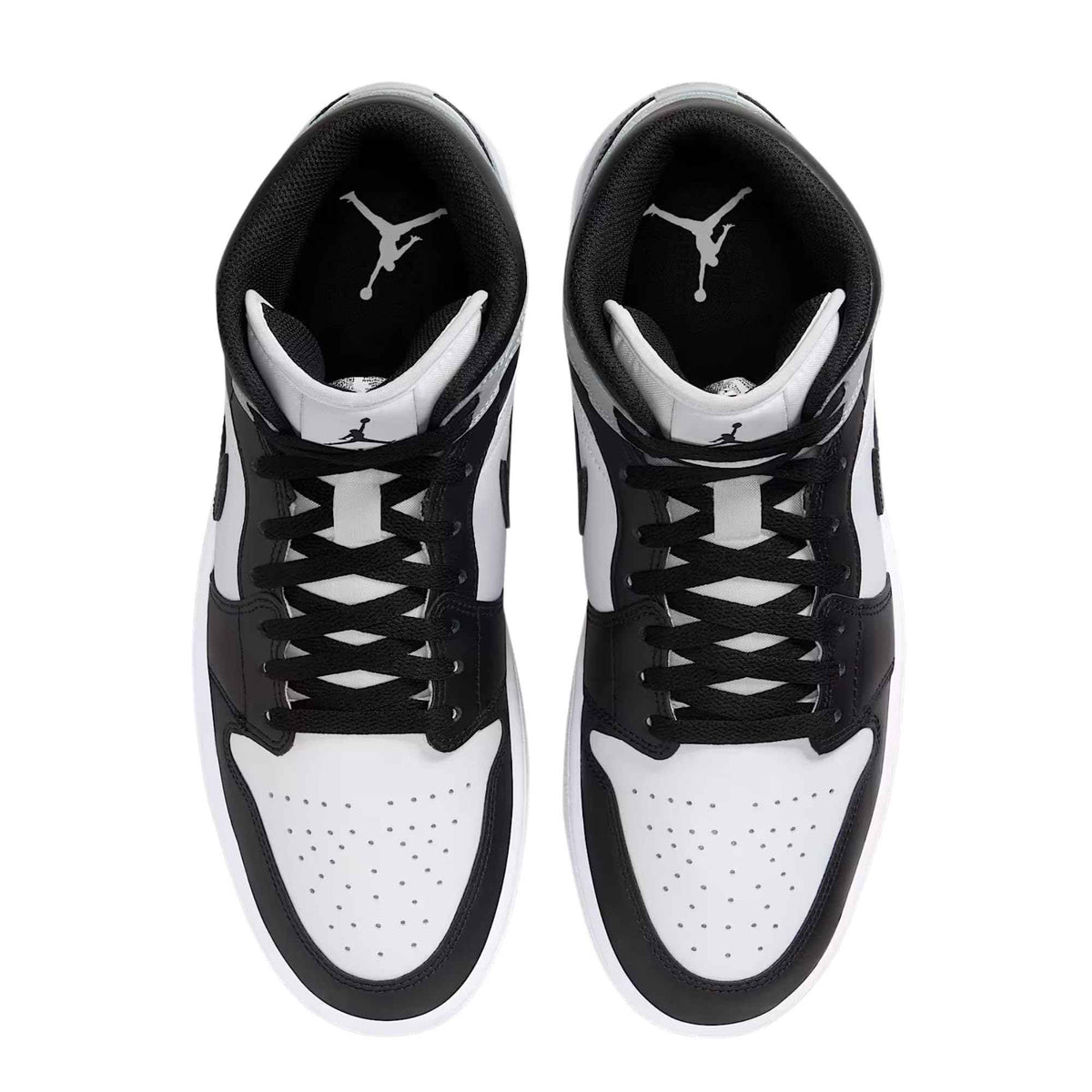 Men's Jordan 1 Mid Barons in White/Light Smoke Grey/Black
