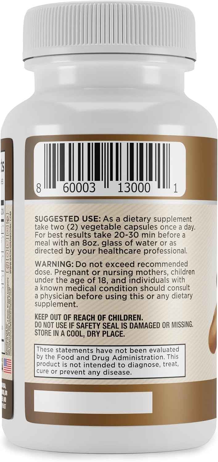 Mushroom Complex Supplement, 60 Capsules | Lion's Mane, Reishi, Turkey Tail, Shiitake, Brain Health & Memory Support For Adults