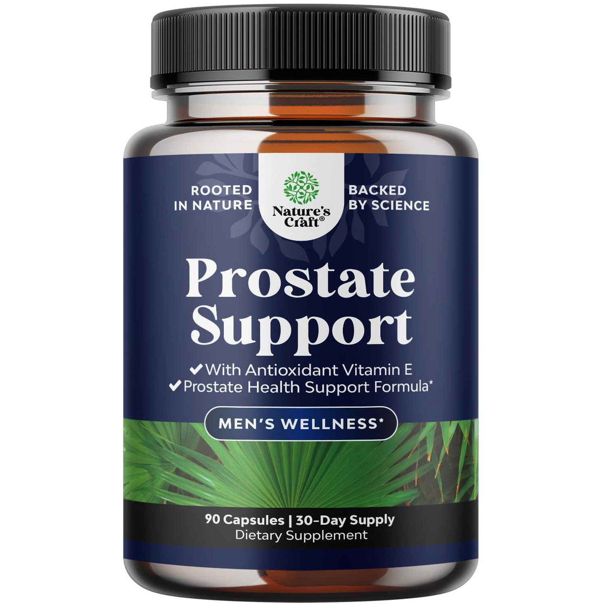 Herbal Prostate Supplement for Men - Potent Pygeum and Saw Palmetto Extract for Urinary Tract Support - Prostate Health Blend with Beta Sitosterol & Green Tea - Nighttime Comfort Support - 90 Count