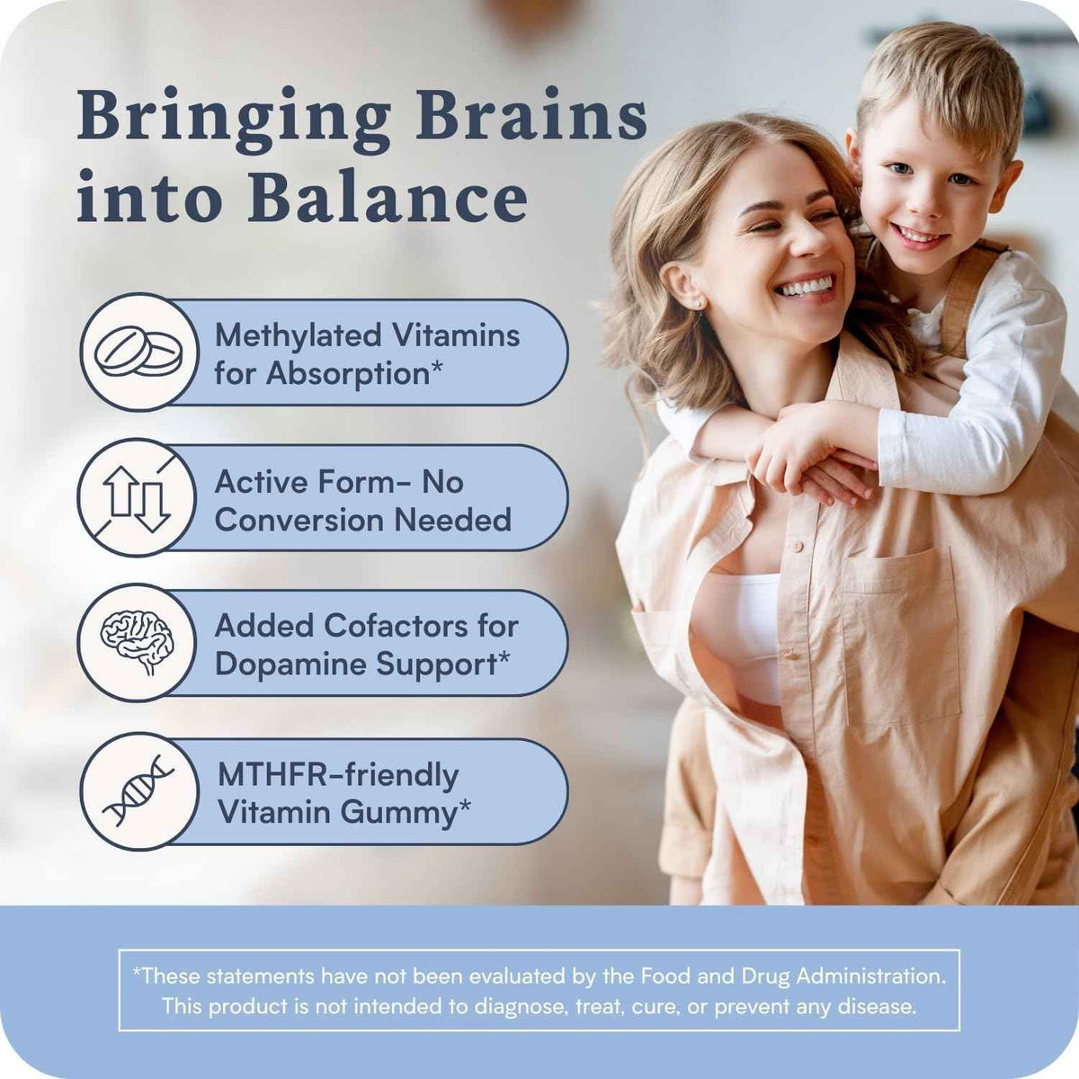 Accentrate Neuro Gummy for Kids | Supports Attention & Mood | Folinic Acid & Methylfolate | Complete Vitamin B Complex with SpectraFolate™ | MTHFR Supplement | No Artificial Ingredients | 30 Gummies