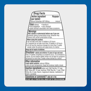 MAJOR Regular Strength Antacid Tablets - Calcium Carbonate 500 mg - Assorted Fruit Flavor - 150 Chewable Count (2 Pack) MAJOR buy supplements Au