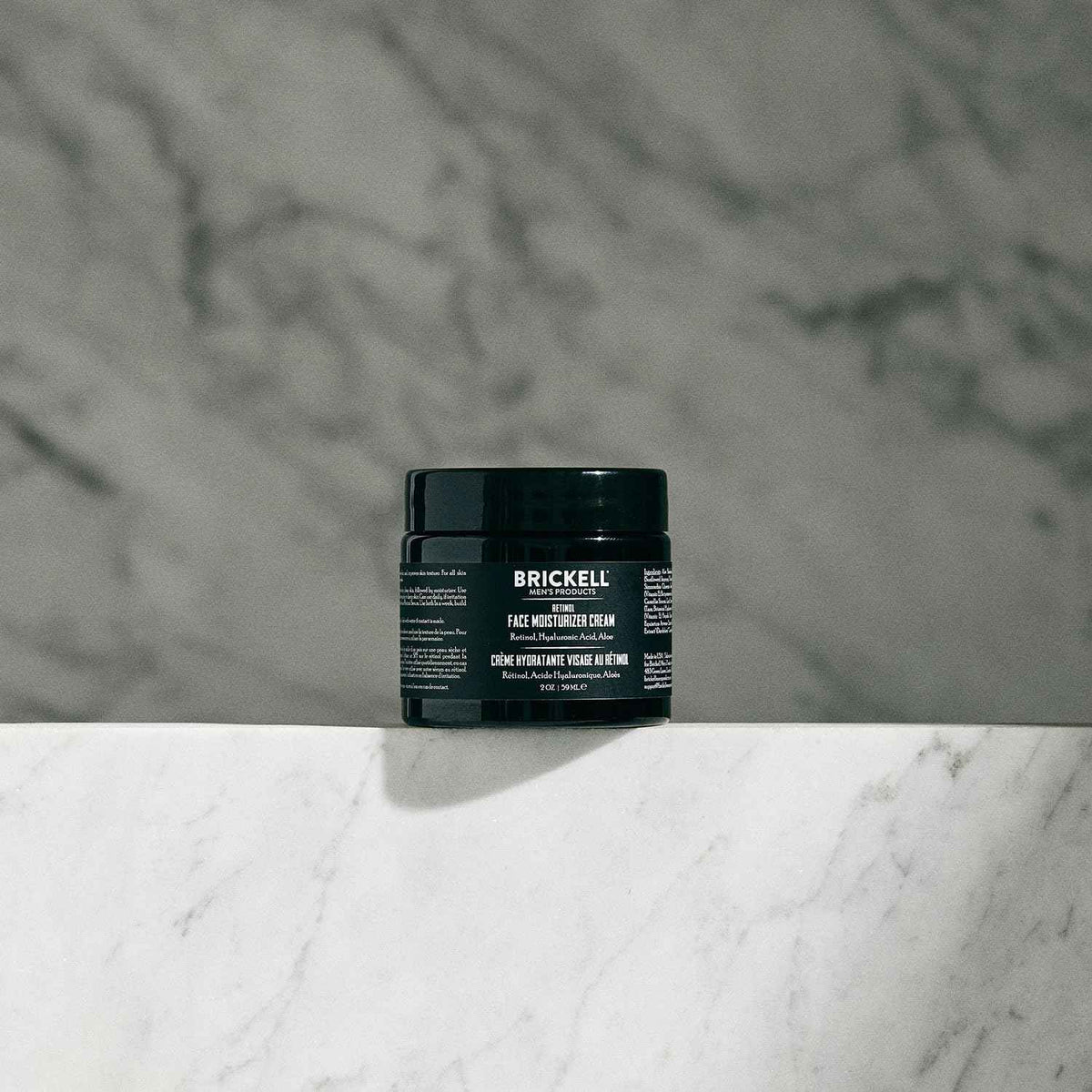 Brickell Men's Retinol Face Moisturizer Cream For Men, Anti-Wrinkle Face Night Cream with Retinol, Hyaluronic Acid, and Vitamin E To Reduce Fine Lines and Even Skin Tone, Fragrance-Free, 2 Ounce