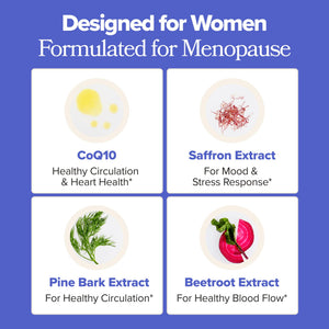 O Positiv MENO Heart + Blood Pressure Support Capsules – Daily Support for Healthy Circulation, Stress Management & Blood Pressure – with CoQ10, Beets, Pine Bark & Saffron – 30 Servings O PositivBuy Supplements Australia