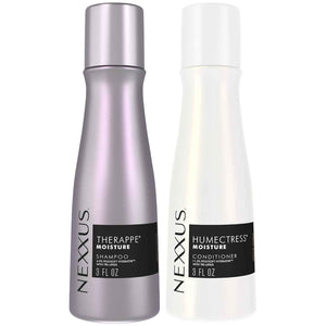 Nexxus Travel Shampoo and Conditioner, Therappe & Humectress, 3 Oz Ea | Ultimate Moisture Protein Treatment for Dry, Damaged Hair with Elastin Protein & Green Caviar | Hair Products for Women & Men
