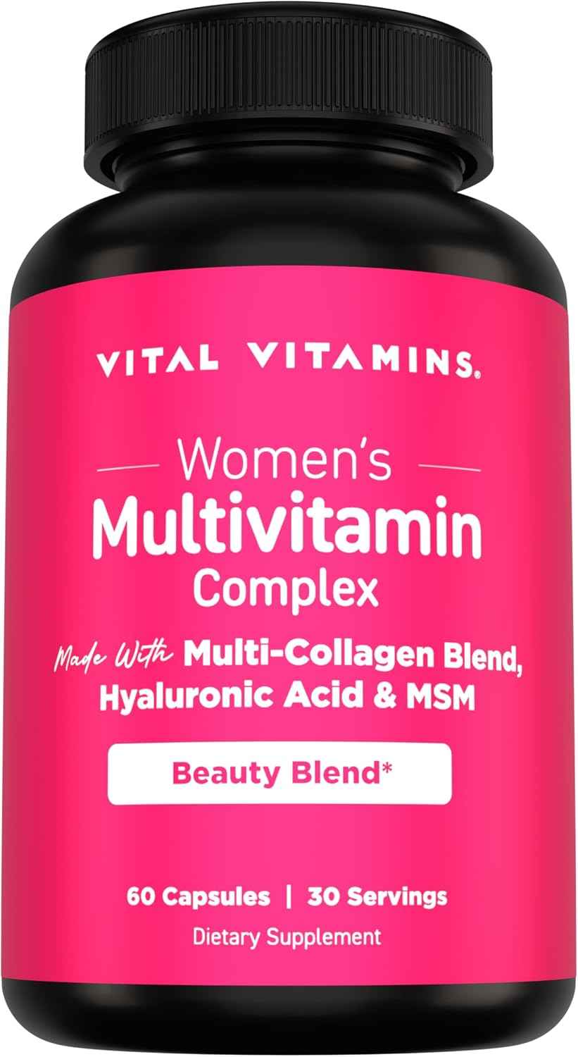 Vital Vitamins Women's Multivitamin 60 ct + Multi Collagen Complex Plus + Gut 90 ct