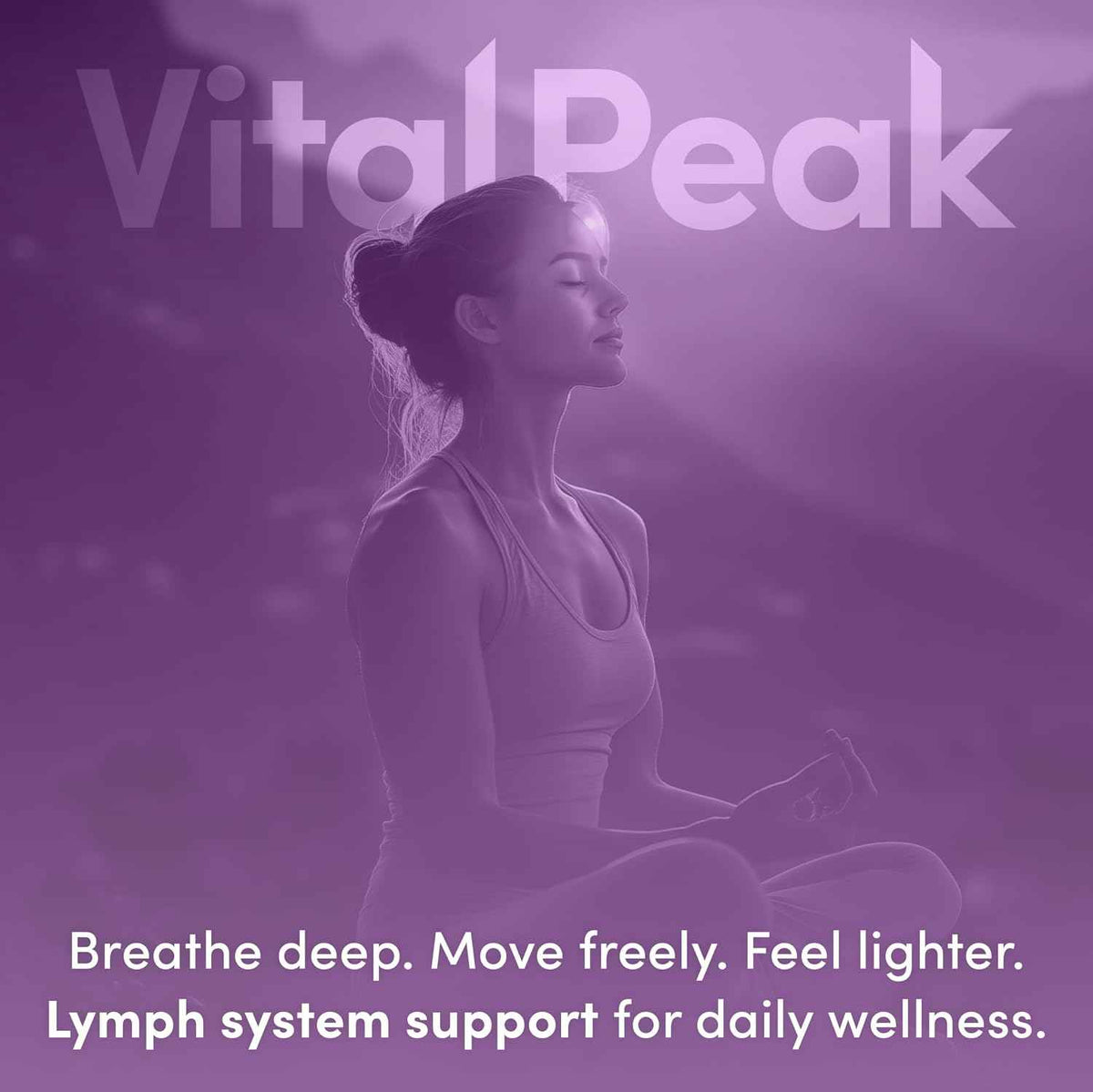 Lymph Peak, Lymphatic Drainage Supplements, Lymph System Support | Burdock Root, Echinacea Extract, Bromelain, Dandelion Extract, Vegan. 30 Days Supply. 60 Capsules