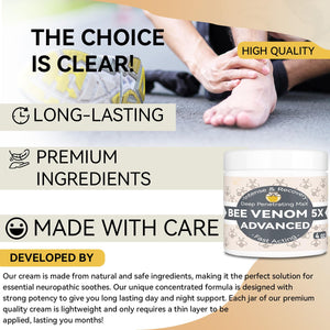 AEROMAXX Organic Bee Venom Muscle Joint Cream, 10x Maximum Caring Ointment, Soothe Shoulder, Back, Neck, Hands, Knuckles, Elbows, Feet, Leg, Knees, Ankle, Meniscus, for Adults, Elderly AEROMAXXBuy Supplements Australia