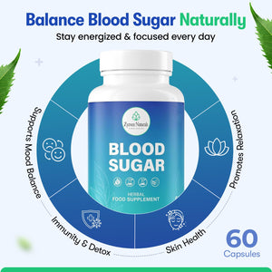 Zyzven Naturals Blood Sugar Support Supplement – 60 Vegan Capsules | Herbal Supplement with Moringa, Cinnamon, Ginger, Neem & Fenugreek | Plant-Based Wellness Supplement - Serving: 2 Capsules/Day Zyzven NaturalsBuy Supplements Australia