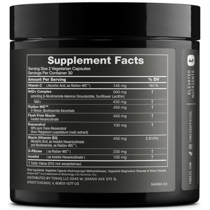 Toniiq Liposomal NAD+ and Resveratrol Supplement - 1500mg Ultra High Strength NAD Supplement - Clinically Studied Ingredients with Patented RiaGev-WS™, Resveratrol, and Niacin - 60 Capsules Toniiq buy supplements Au