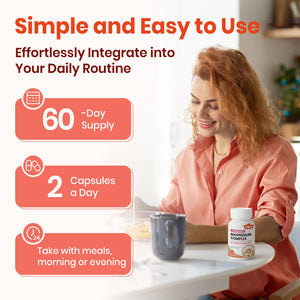 VEV Deep Calm Magnesium Complex for Women – Glycinate, Malate, B6, L-Theanine & Holy Basil – Support for Daily Magnesium & Stress Relief – 120 Vegan Capsules VEV buy supplements Au