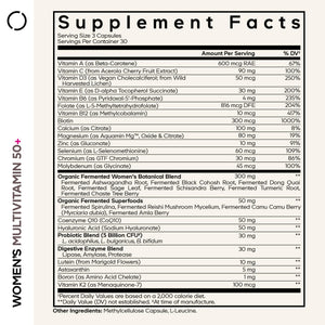 Codeage Women’s Multivitamin 50+ Supplement - Essential Vitamins for Women Over 50, Minerals, CoQ10, Hyaluronic Acid, Probiotics, Black Cohosh, Ashwagandha & Superfoods - Non-GMO - 90 Capsules CodeageBuy Supplements Australia