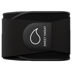 Sports Research Sweet Sweat Pro Series Waist Trimmer - Premium Sweat Enahancing Fitness Belt w/Adjustable Straps for Back Support & Tighter Cinch - Black, (Medium/Large) Sports Research buy supplements Au
