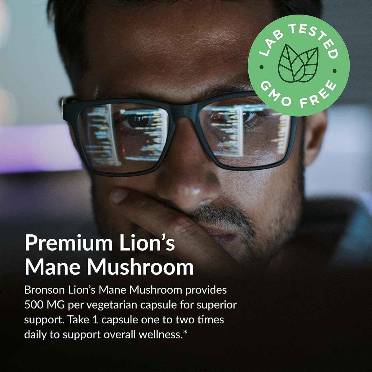 Futurebiotics Lion's Mane Mushroom 500 MG Vegan Friendly Formula, 60 Capsules