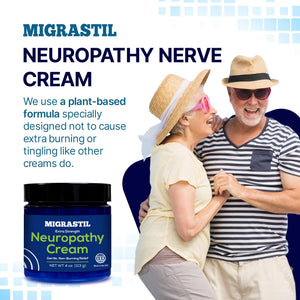 Basic Vigor Migrastil Neuropathy Relief Cream Extra Strength for Feet, Legs, and Hands. Made in The USA. Vegan and Cruelty-Free, Non-Greasy, Gentle, Non-Burning with Cooling Effect (4 oz.) Basic VigorBuy Supplements Australia