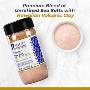 Premier Research Labs Pink Salt - Hawaiian Red Alaea Sea Salt Blend for Food, Cooking, and Eating - Flaky, Unrefined, and Additive-Free, 12 oz Premier Research LabsBuy Supplements Australia