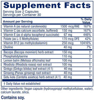 Vitanica MindBlend, Brain Support, Vegan, 60 Capsules VitanicaBuy Supplements Australia