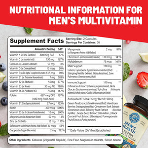 Womens Daily Multivitamins & Mens Daily Multivitamins Bundle (One Bottle Each) - Supports Holistic Wellness, Including Energy & Focus. Multivitamin & Multimineral Blend. Made in The USA. WHOLE WORLD WELLNESS buy supplements Au