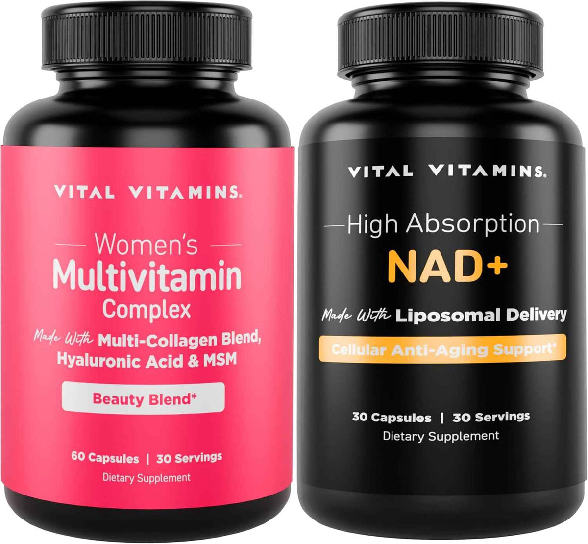 Vital Vitamins Women's Multivitamin Complex + NAD+ Supplement