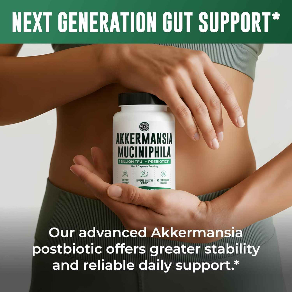 Akkermansia Muciniphila Supplement With Prebiotics, 30 Capsules | 1 Billion CFU With XOS Prebiotic - Supports Gut Health, Mirobiome Balance & Digestive Health - Gluten Free