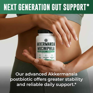 Akkermansia Muciniphila Supplement With Prebiotics, 30 Capsules | 1 Billion CFU With XOS Prebiotic - Supports Gut Health, Mirobiome Balance & Digestive Health - Gluten Free