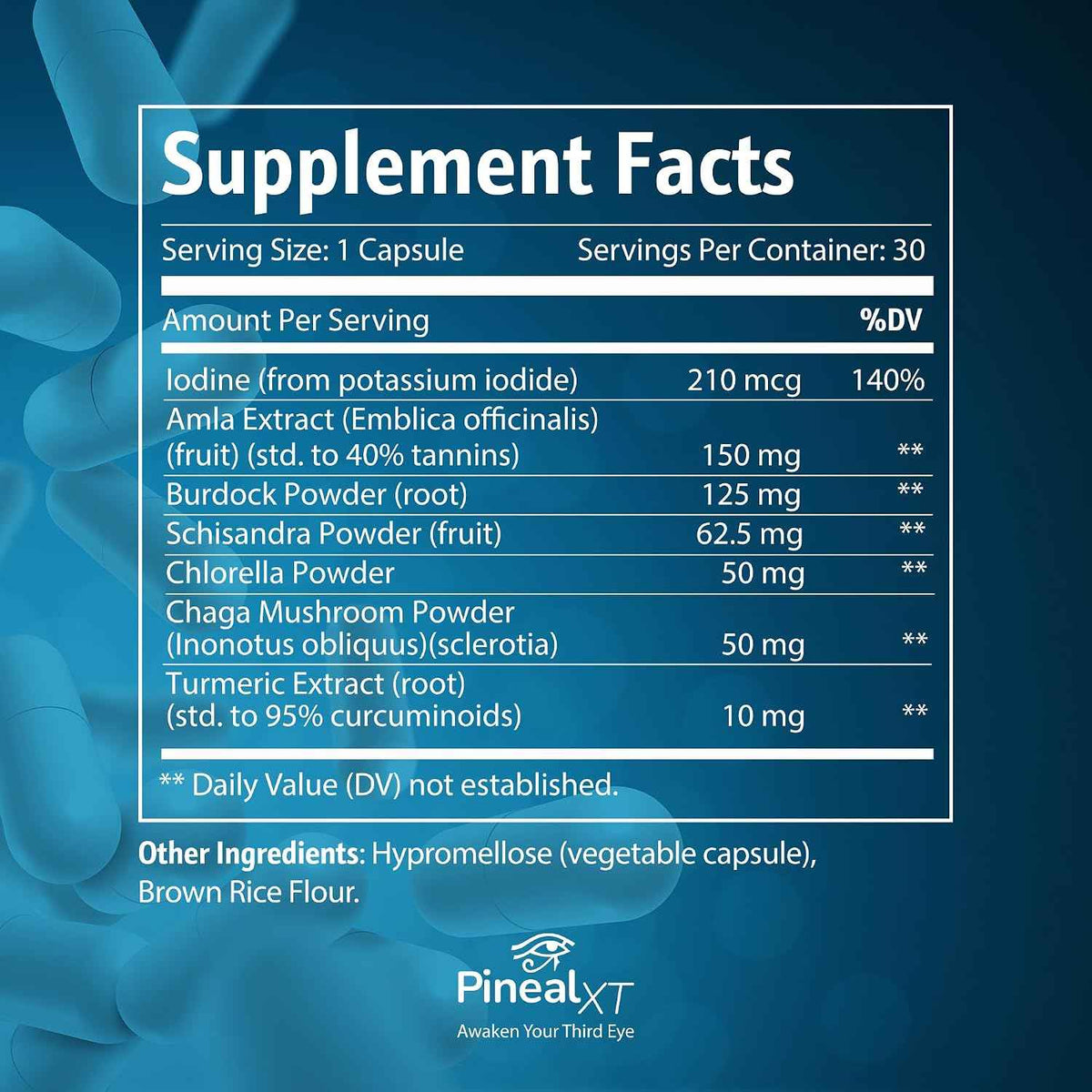 Pineal Gland Supplements - Decalcify & Activate Your Pineal Gland - Brain Supplements for Focus, Memory, and Third Eye Activation