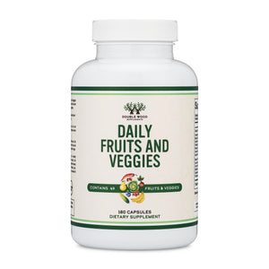 Fruits and Veggies Supplement (Daily Blend of 49 Different Fruits and Vegetables, 23 Veggies and 29 Fruits) 1,500mg Servings, 180 Capsules (No Fillers, Vegan Safe, Non-GMO) by Double Wood Double Wood SupplementsBuy Supplements Australia