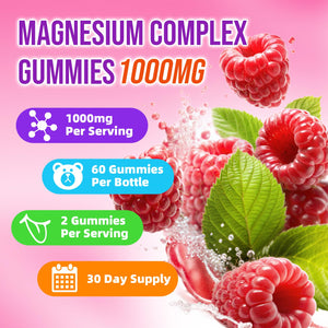2 Pack Magnesium Complex Gummies – with 12 Forms of Magnesium Plus Vitamins B6, B12 & C. Vegan Strawberry Gummies to Support Mood, for Adults, 120 Count BVIVLOO buy supplements Au