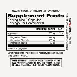 Jocko Fuel Magnesium Complex Supplement - Magnesium Glycinate, Citrate, & Taurate Capsules Dietary Supplement for Muscle Recovery & Relaxation, Heart, Nerve, Bone Support, & Sleep 30-Day Supply Jocko Fuel buy supplements Au