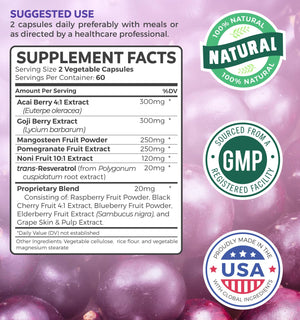 Super Greens & Antioxidants (2-Month Supply) Antioxidant Power Greens Bundle of Organic Super Greens Powder - Complete Superfood (120 Capsules) & Super Antioxidants - Powerful Superfood (120 Capsules) Healths Harmony buy supplements Au
