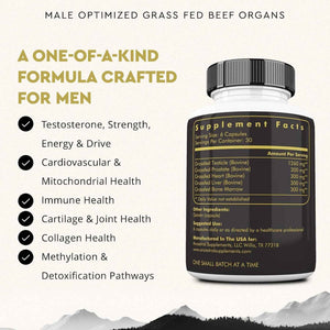 Ancestral Supplements FEM & Mofo Bundle – His & Hers Grass Fed Organ Supplements – Supports Hormone Balance, Energy, Vitality & Wellness – Pasture Raised Beef Organ Multivitamin for Men & Women