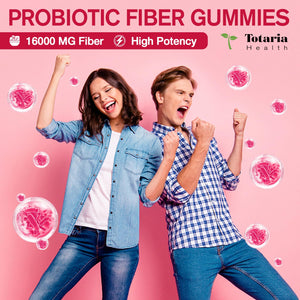 9-in-1 Probiotic Prebiotic Fiber Gummies for Adults & Teens 16G Fiber per Serving, Psyllium Husk Fiber Supplement with 5 Billion CFU Bacillus Coagulans - PrimeBioHealth - canada supplements