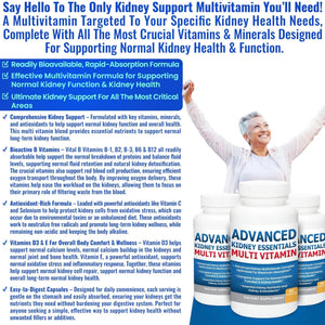 Advanced Kidney Essentials Multivitamin. Kidney Support Supplement for Complete Kidney Health. Kidney Health Supplement - PrimeBioHealth - canada supplements