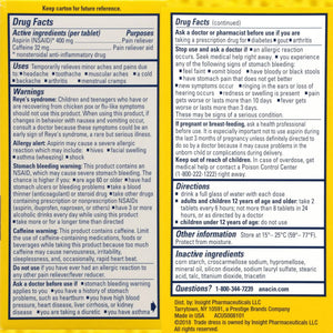 Anacin Aspirin & Caffeine Fast Pain Relief, Eases Minor Aches and Pains Due to Headache, Muscle Aches & Arthritis, 300 Count - PrimeBioHealth - canada supplements