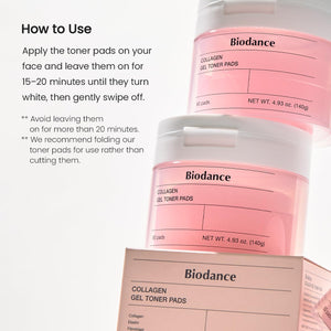 Biodance Collagen Gel Toner Pads, Pore Minimizer for Face, Improving Elasticity, Plumping Toner Pads for Sensitive Skin - PrimeBioHealth - canada supplements
