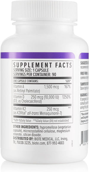 Biote Nutraceuticals - ADK 10 - Immunity + Cardiovascular (90 Capsules) - PrimeBioHealth - canada supplements