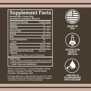 Black Forest High Flavanol Cocoa Powder (1200mg Flavanols & Flavonoids Supplements)10X More Flavanols (Epicatechin) Than Cocoa & 600mg of Epicatechin Supplement - PrimeBioHealth - canada supplements