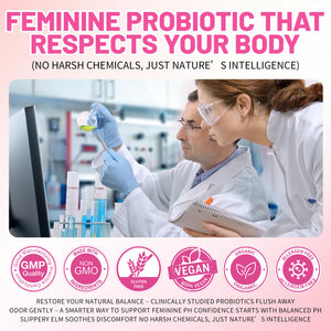Boasi Women's Probiotics Slippery Elm Gummies,Her Juicy PH Balance,Vaginal Feminine Probiotics Pineapple Gummies,Digestive,Immune Health - PrimeBioHealth - canada supplements