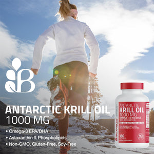Bronson Antarctic Krill Oil 1000 mg with Omega-3s EPA, DHA, Astaxanthin and Phospholipids 120 Softgels - PrimeBioHealth - canada supplements