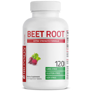 Bronson Beet Root Extra Strength, Non-GMO, 250 Vegetarian Tablets - PrimeBioHealth - canada supplements