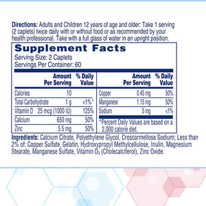Citracal Maximum Plus Calcium Supplement - Calcium Citrate with Vitamin D3, Zinc, & Essential Minerals for Bone Health Support - PrimeBioHealth - canada supplements